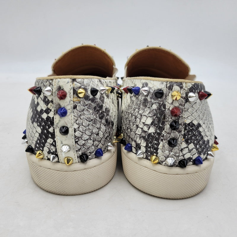 【中古品】【メンズ/レディース】 Christian Louboutin クリスチャンルブタン SLIP-ON スパイクスタッズ スリッポン スニーカー シューズ 靴 183-250302-ay-07-izu カラー：ホワイト系 万代Net店