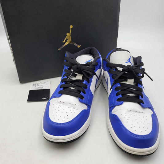 【中古品】【メンズ】 NIKE ナイキ AIR JORDAN 1 LOW 553558-124 エアジョーダン 1 ロー スニーカー シューズ 靴 160-250302-ay-02-izu サイズ：28cm カラー：WHITE/HYPER ROYAL-BLACK 万代Net店