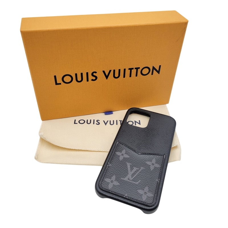 【中古品】【メンズ/レディース】 LOUIS VUITTON ルイ・ヴィトン iPhone 12/12 Pro CASE BC2281 M80330 モノグラム エクリプス スマホケース 小物 179-250304-as-30-izu カラー：ブラック 万代Net店