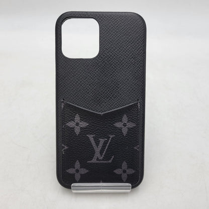 【中古品】【メンズ/レディース】 LOUIS VUITTON ルイ・ヴィトン iPhone 12/12 Pro CASE BC2281 M80330 モノグラム エクリプス スマホケース 小物 179-250304-as-30-izu カラー：ブラック 万代Net店