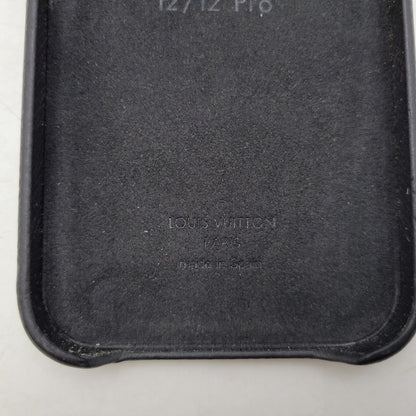 【中古品】【メンズ/レディース】 LOUIS VUITTON ルイ・ヴィトン iPhone 12/12 Pro CASE BC2281 M80330 モノグラム エクリプス スマホケース 小物 179-250304-as-30-izu カラー：ブラック 万代Net店