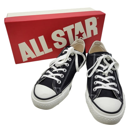 【中古品】【メンズ/レディース】 CONVERSE コンバース CANVAS AS J OX キャンバス オールスター J OX 日本製 スニーカー シューズ 靴 162-250304-as-24-izu サイズ：7.5/26cm カラー：ブラック 万代Net店