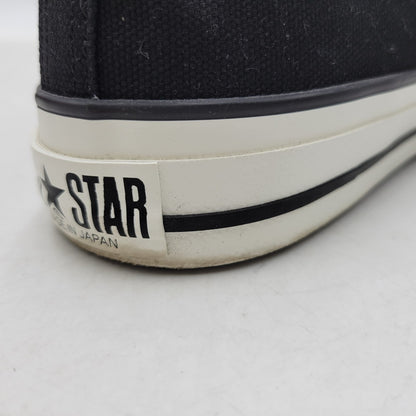 【中古品】【メンズ/レディース】 CONVERSE コンバース CANVAS AS J OX キャンバス オールスター J OX 日本製 スニーカー シューズ 靴 162-250304-as-24-izu サイズ：7.5/26cm カラー：ブラック 万代Net店