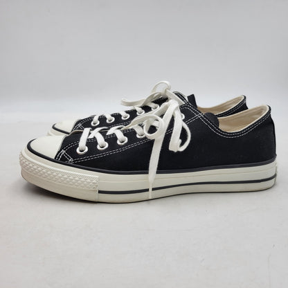 【中古品】【メンズ/レディース】 CONVERSE コンバース CANVAS AS J OX キャンバス オールスター J OX 日本製 スニーカー シューズ 靴 162-250304-as-24-izu サイズ：7.5/26cm カラー：ブラック 万代Net店