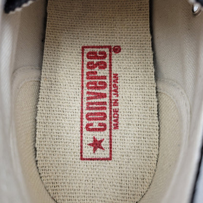 【中古品】【メンズ/レディース】 CONVERSE コンバース CANVAS AS J OX キャンバス オールスター J OX 日本製 スニーカー シューズ 靴 162-250304-as-24-izu サイズ：7.5/26cm カラー：ブラック 万代Net店