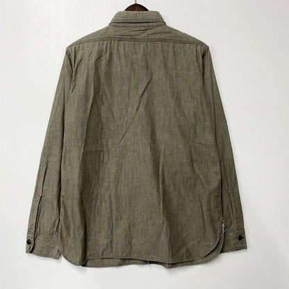 【中古品】【メンズ】  WAREHOUSE DUCK DIGGER ウエアハウス ダックディガー LS CHAMBRAY SHIRT ロングスリーブ シャンブレーシャツ 長袖 トップス 145-250303-as-11-izu サイズ：38 カラー：グレー系 万代Net店