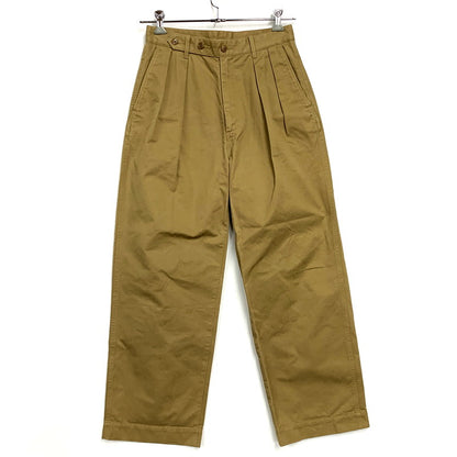 【中古品】【メンズ】  ULTERIOR アルテリア ULPT12-20C27U 備前1号 TWILL TUCK PANTS ツイルタックパンツ ボトムス パンツ 151-250307-ya-07-izu サイズ：3 カラー：ベージュ 万代Net店