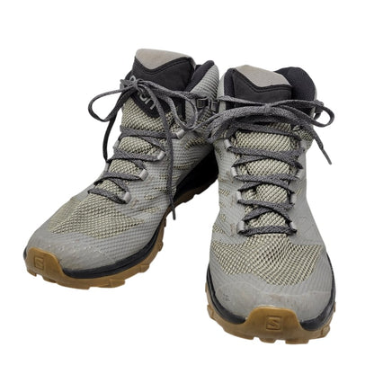 【中古品】【メンズ】  SALOMON サロモン OUTLINE MID GTX 413842 アウトライン ミッド ゴアテックス スニーカー シューズ 靴 165-250304-as-26-izu サイズ：27.5cm カラー：グレー 万代Net店