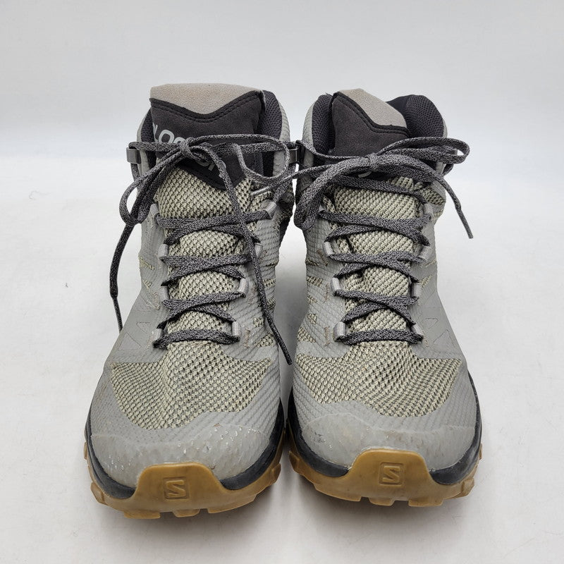 【中古品】【メンズ】  SALOMON サロモン OUTLINE MID GTX 413842 アウトライン ミッド ゴアテックス スニーカー シューズ 靴 165-250304-as-26-izu サイズ：27.5cm カラー：グレー 万代Net店