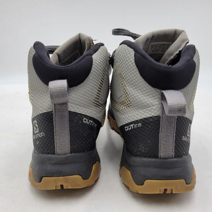 【中古品】【メンズ】  SALOMON サロモン OUTLINE MID GTX 413842 アウトライン ミッド ゴアテックス スニーカー シューズ 靴 165-250304-as-26-izu サイズ：27.5cm カラー：グレー 万代Net店