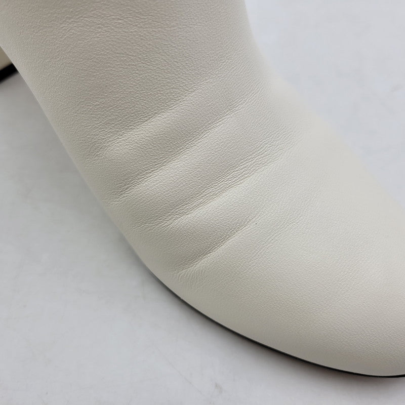 【中古品】【レディース】 RINA 85 PEARL BUTTON BOOTS パールボタン ブーツ シューズ 靴 183-250303-as-17-izu サイズ：38 カラー：ホワイト 万代Net店
