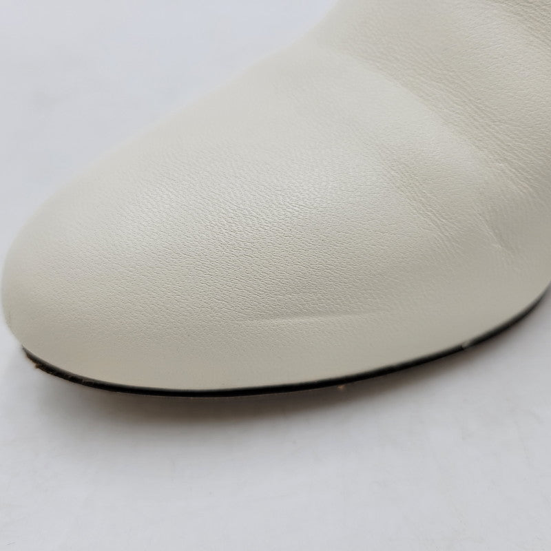 【中古品】【レディース】 RINA 85 PEARL BUTTON BOOTS パールボタン ブーツ シューズ 靴 183-250303-as-17-izu サイズ：38 カラー：ホワイト 万代Net店