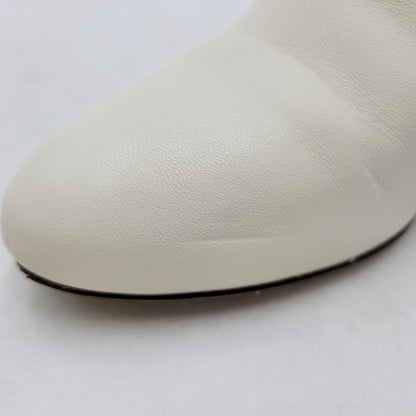 【中古品】【レディース】 RINA 85 PEARL BUTTON BOOTS パールボタン ブーツ シューズ 靴 183-250303-as-17-izu サイズ：38 カラー：ホワイト 万代Net店