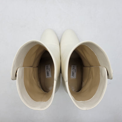 【中古品】【レディース】 RINA 85 PEARL BUTTON BOOTS パールボタン ブーツ シューズ 靴 183-250303-as-17-izu サイズ：38 カラー：ホワイト 万代Net店