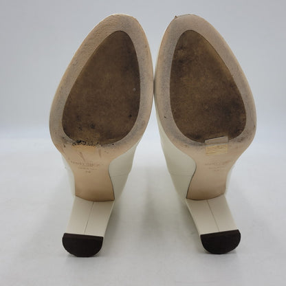 【中古品】【レディース】 RINA 85 PEARL BUTTON BOOTS パールボタン ブーツ シューズ 靴 183-250303-as-17-izu サイズ：38 カラー：ホワイト 万代Net店