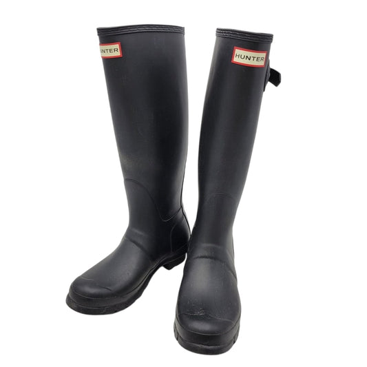 【中古品】【レディース】 HUNTER ハンター RAIN BOOTS レインブーツ シューズ 靴 167-250304-as-28-izu サイズ：US7 カラー：ブラック 万代Net店