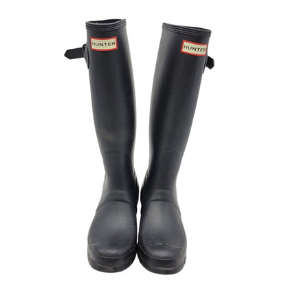 【中古品】【レディース】 HUNTER ハンター RAIN BOOTS レインブーツ シューズ 靴 167-250304-as-28-izu サイズ：US7 カラー：ブラック 万代Net店