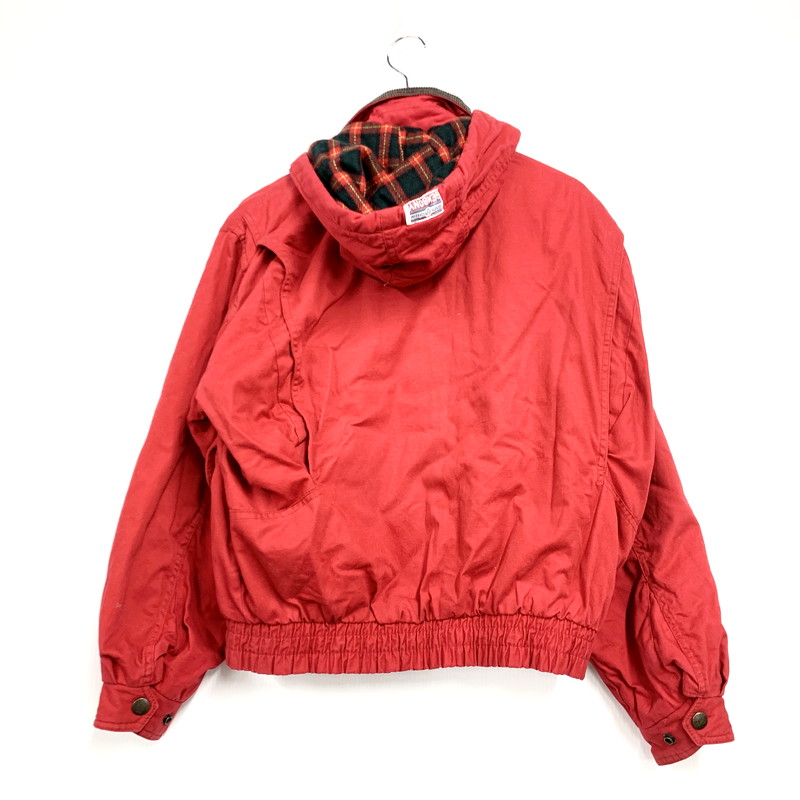 【中古品】【メンズ】  GEMBONY ジェムボニー 90S CHECK LINER HOODED JACKET チェックライナー フーデッドジャケット アウター 146-250307-as-01-izu サイズ：L カラー：レッド 万代Net店