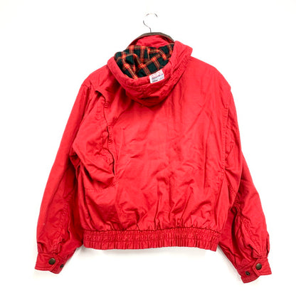 【中古品】【メンズ】  GEMBONY ジェムボニー 90S CHECK LINER HOODED JACKET チェックライナー フーデッドジャケット アウター 146-250307-as-01-izu サイズ：L カラー：レッド 万代Net店