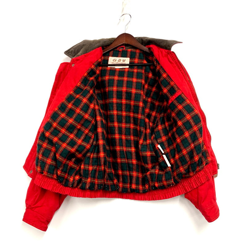 【中古品】【メンズ】  GEMBONY ジェムボニー 90S CHECK LINER HOODED JACKET チェックライナー フーデッドジャケット アウター 146-250307-as-01-izu サイズ：L カラー：レッド 万代Net店