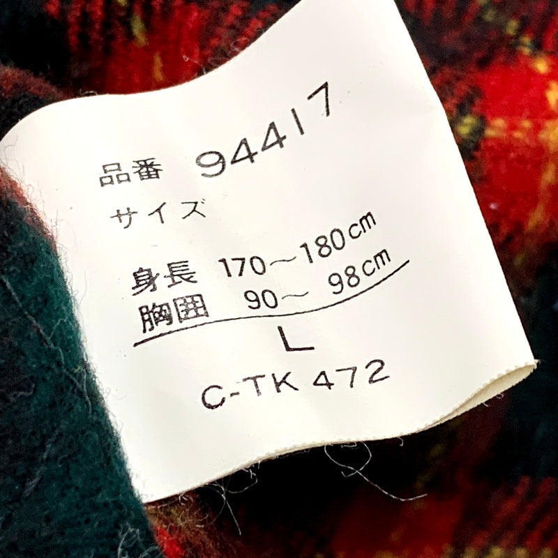 【中古品】【メンズ】  GEMBONY ジェムボニー 90S CHECK LINER HOODED JACKET チェックライナー フーデッドジャケット アウター 146-250307-as-01-izu サイズ：L カラー：レッド 万代Net店