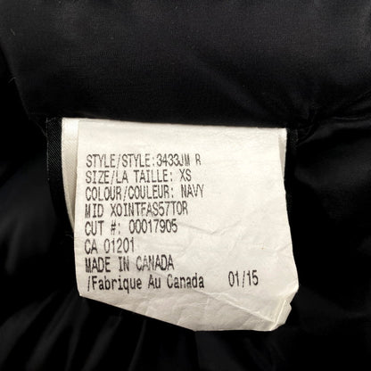 【現状渡し品】【メンズ】 CANADA GOOSE カナダグース ORFORD PARKA 3433JM オーフォード パーカ (株)グリフィン ジャケット アウター 141-250303-as-03-izu サイズ：XS カラー：ネイビー 万代Net店