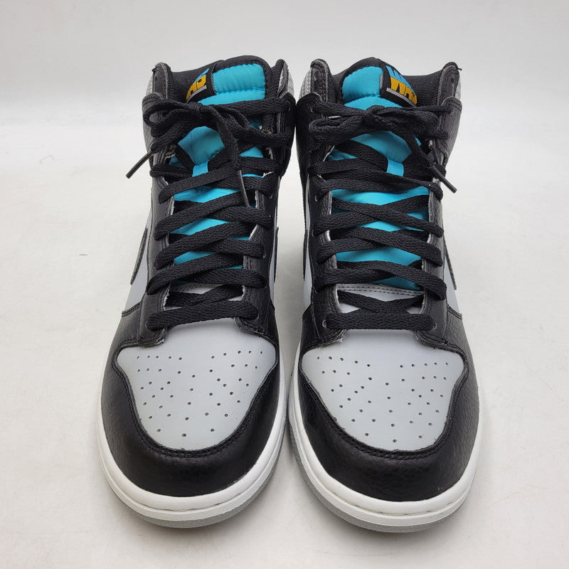 【中古品】【メンズ】 NIKE ナイキ DUNK HIGH 317982-047 ダンク ハイ スニーカー シューズ 靴 160-250304-as-20-izu サイズ：27cm カラー：WOLF GREY/BLACK-TURQUOISE BLUE 万代Net店