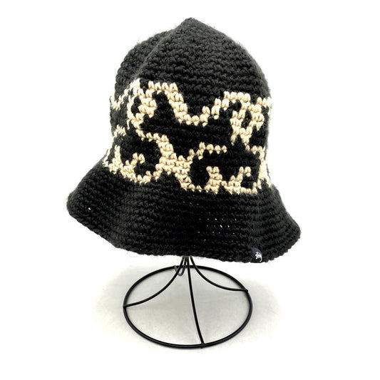 【中古品】【メンズ/レディース】 STUSSY ステューシー SS KNIT BUCKET HAT 1321125 ニット バケットハット バケハ 帽子 185-250304-as-14-izu サイズ：O/S カラー：ブラック 万代Net店