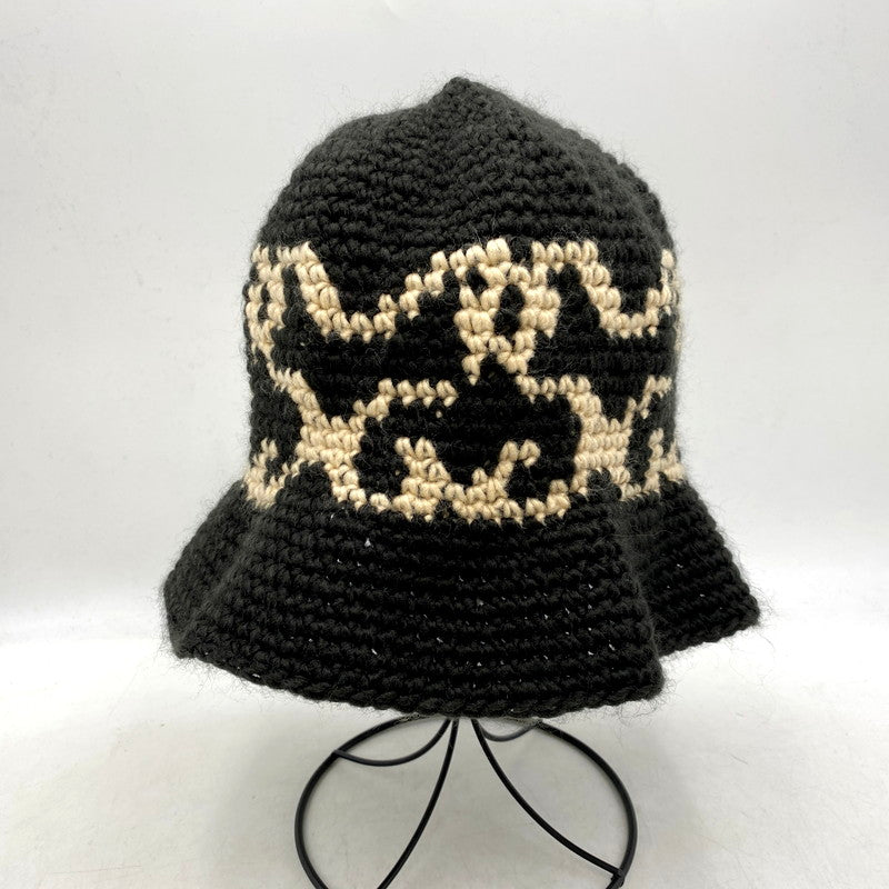 【中古品】【メンズ/レディース】 STUSSY ステューシー SS KNIT BUCKET HAT 1321125 ニット バケットハット バケハ 帽子 185-250304-as-14-izu サイズ：O/S カラー：ブラック 万代Net店