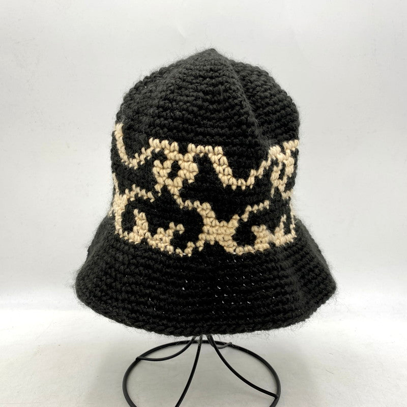 【中古品】【メンズ/レディース】 STUSSY ステューシー SS KNIT BUCKET HAT 1321125 ニット バケットハット バケハ 帽子 185-250304-as-14-izu サイズ：O/S カラー：ブラック 万代Net店