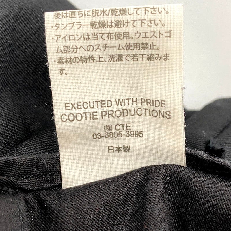 【中古品】【メンズ】  COOTIE PRODUCTIONS クーティープロダクションズ WOOL BLEND TROUSERS PANTS ウールブレンド トラウザーズ パンツ ボトムス 153-250304-as-12-izu サイズ：L カラー：ブラック 万代Net店