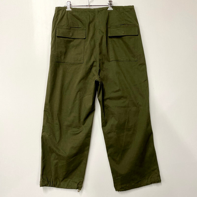 【中古美品】【メンズ】 BEAMS ビームス 22AW BRUSHED OVERPANTS 11-24-0026-803 ブラッシュ オーバーパンツ ボトムス 158-250312-as-11-izu サイズ：XL カラー：オリーブ 万代Net店