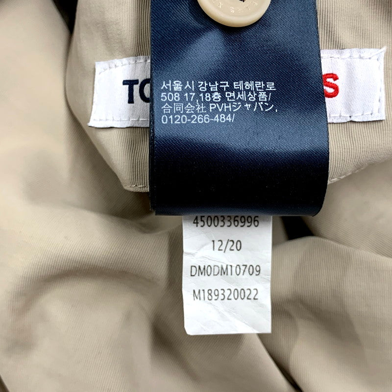 【中古品】【メンズ】  TOMMY JEANS トミー ジーンズ DM10709 リバーシブルフラッグロゴバッジジャケット アウター 147-250313-as-06-izu サイズ：L カラー：ベージュ×マルチカラー 万代Net店