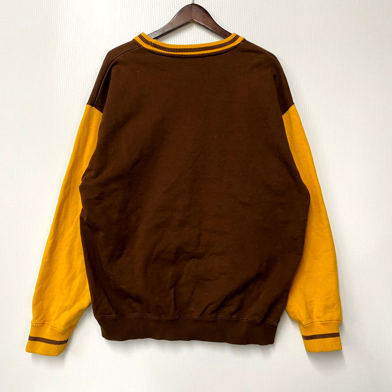 【中古品】【メンズ】 XLARGE エクストララージ RETRO CREWNECK SWEAT 101223012011 レトロ クルーネック スウェット トレーナー 長袖 トップス 142-250312-as-06-izu サイズ：M カラー：ブラウン 万代Net店