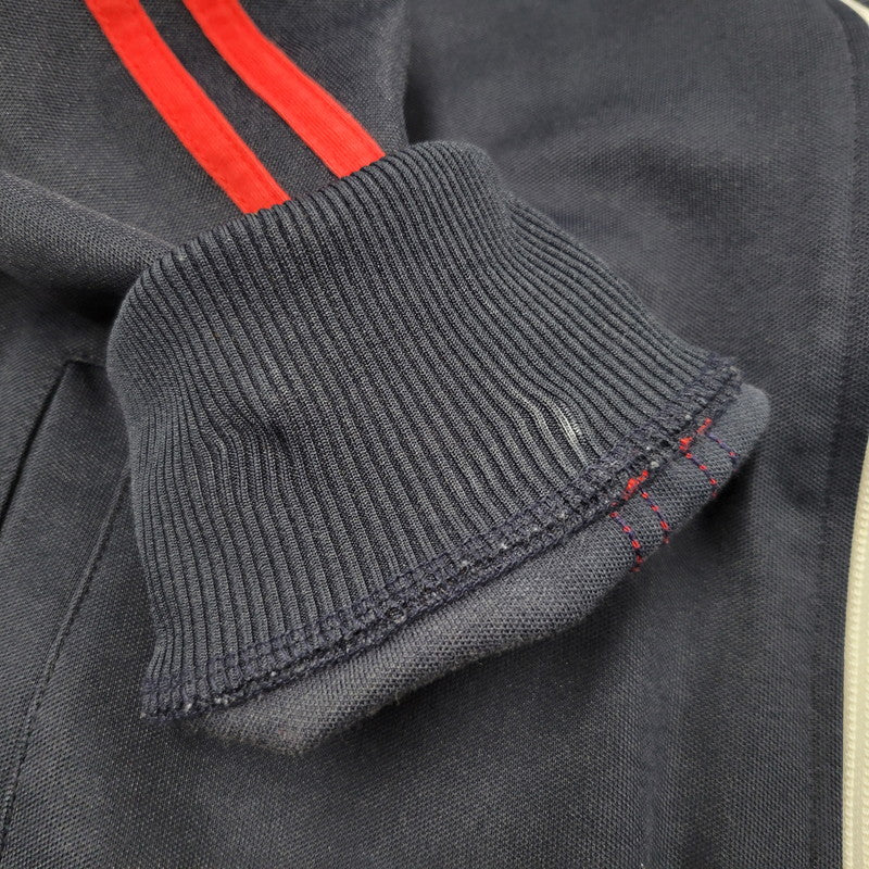 【中古品】【メンズ】 FRED PERRY フレッドペリー 80S TRACK JACKET J5327 トラックジャケット ポルトガル製 ジャージ ロゴ ワッペン アウター 141-250306-ay-05-izu サイズ：L カラー：ネイビー 万代Net店