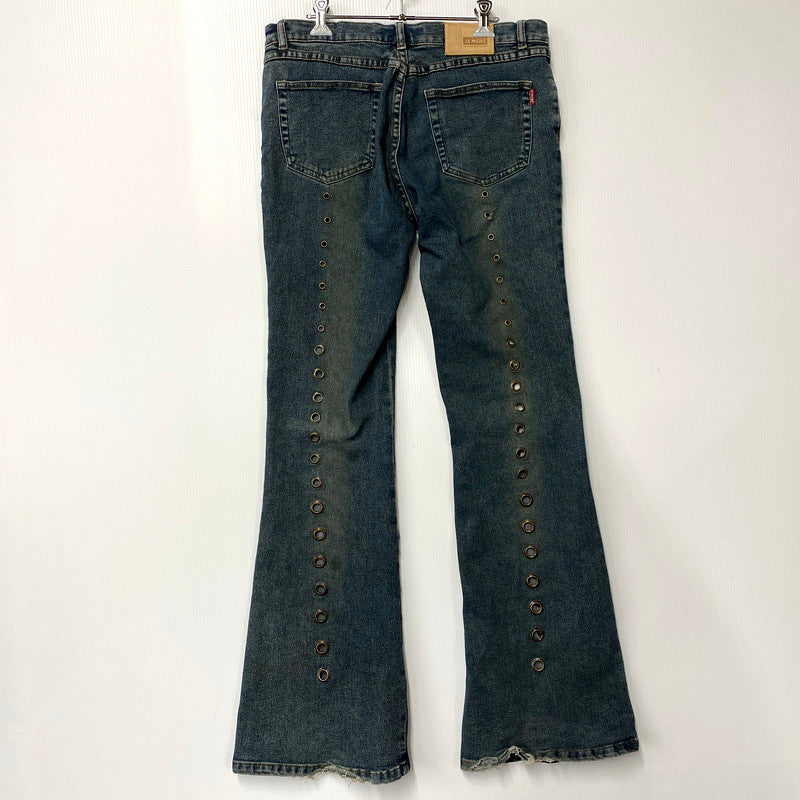 【中古品】【メンズ】  LE MORE リモア DESIGN FLARE DENIM PANTS デザイン フレア デニムパンツ ジーンズ ボトムス 157-250304-as-10-izu サイズ：11 カラー：インディゴ 万代Net店