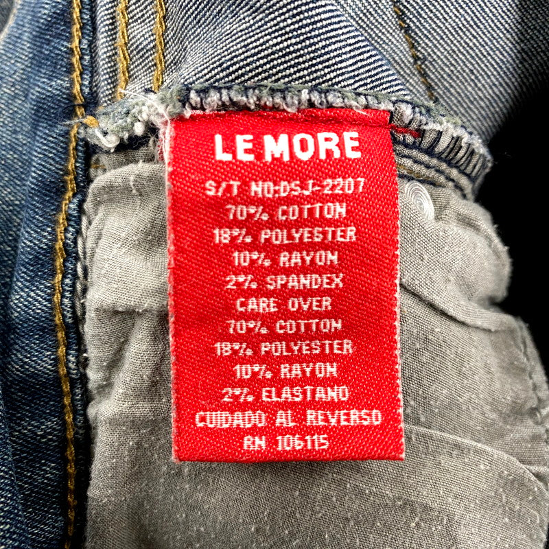 【中古品】【メンズ】  LE MORE リモア DESIGN FLARE DENIM PANTS デザイン フレア デニムパンツ ジーンズ ボトムス 157-250304-as-10-izu サイズ：11 カラー：インディゴ 万代Net店