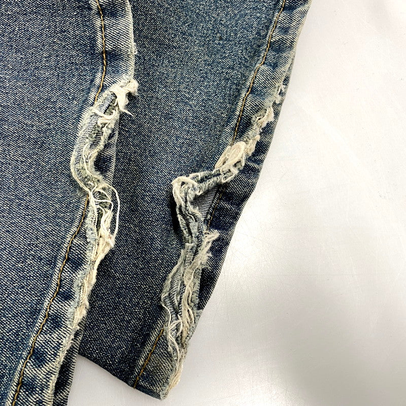 【中古品】【メンズ】  LE MORE リモア DESIGN FLARE DENIM PANTS デザイン フレア デニムパンツ ジーンズ ボトムス 157-250304-as-10-izu サイズ：11 カラー：インディゴ 万代Net店