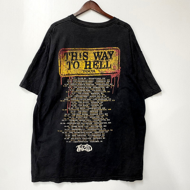 【中古品】【メンズ】  ALSTYLE TWIZTID 2014 THIS WAY TO HELL TOUR TEE ツイズティッド ツアー Tシャツ 半袖 トップス 146-250307-as-27-izu サイズ：2XL カラー：ブラック 万代Net店