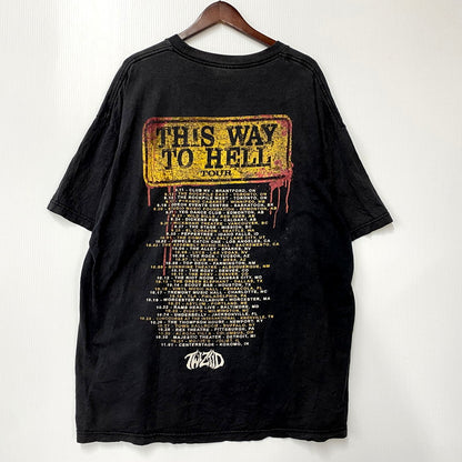 【中古品】【メンズ】  ALSTYLE TWIZTID 2014 THIS WAY TO HELL TOUR TEE ツイズティッド ツアー Tシャツ 半袖 トップス 146-250307-as-27-izu サイズ：2XL カラー：ブラック 万代Net店