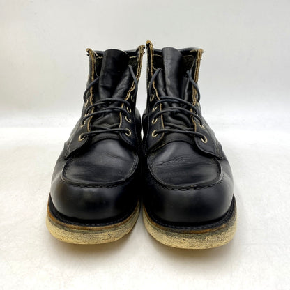 【中古品】【メンズ】 RED WING レッドウィング 6INCH CLASSIC MOC TOE BOOTS 08179 6インチ クラシックモック ブーツ USA製 シューズ 靴 164-250306-ay-12-izu サイズ：7.5 カラー：ブラック 万代Net店