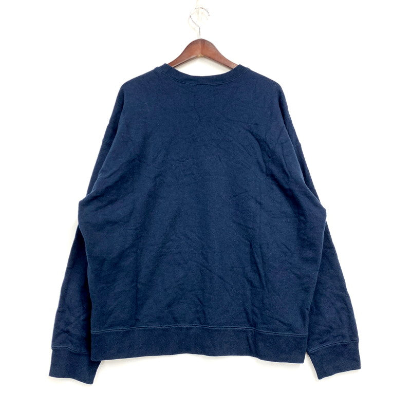 【中古品】【メンズ】 GOLD ゴールド GL68877 22AW CREW NECK SWEAT SHIRT クルーネック スウェットシャツ トップス トレーナー 長袖 145-250310-km-03-izu サイズ：Ｌ カラー：ネイビー 万代Net店