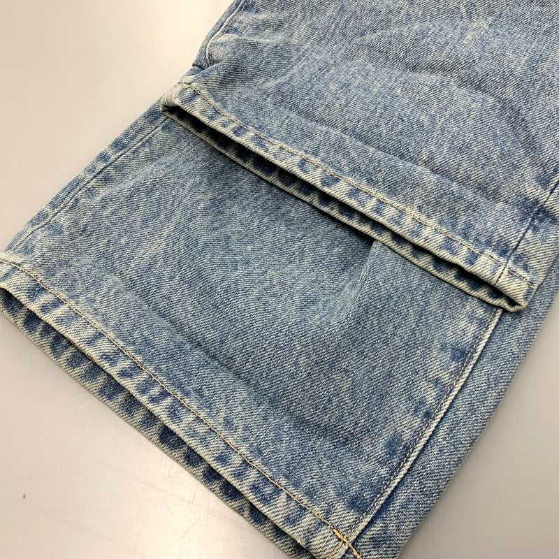 【中古品】【メンズ】 GOLD ゴールド GL41981A H 14OZ. DENIM 5POCKET WIDE PANTS デニム5ポケットワイドパンツ ズボン ボトムス 156-250310-ma-01-izu サイズ：M カラー：ライトインディゴ 万代Net店