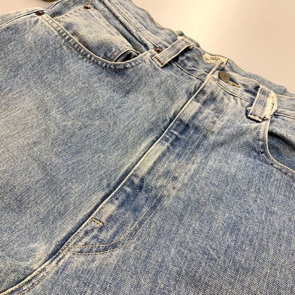 【中古品】【メンズ】 GOLD ゴールド GL41981A H 14OZ. DENIM 5POCKET WIDE PANTS デニム5ポケットワイドパンツ ズボン ボトムス 156-250310-ma-01-izu サイズ：M カラー：ライトインディゴ 万代Net店