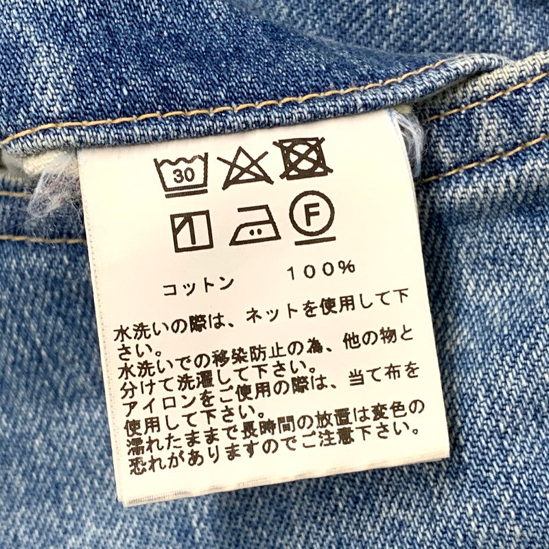 【中古品】【メンズ】 GOLD ゴールド GL41981A H 14OZ. DENIM 5POCKET WIDE PANTS デニム5ポケットワイドパンツ ズボン ボトムス 156-250310-ma-01-izu サイズ：M カラー：ライトインディゴ 万代Net店