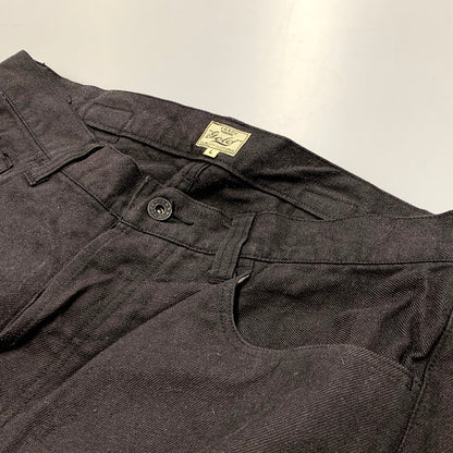 【中古品】【メンズ】 GOLD ゴールド GL42271 22AW COTTON SILK NEP TWILL 5POCKET PANTS コットンシルクネップツイル5ポケットパンツ ボトムス 156-250310-km-05-izu サイズ：Ｌ カラー：ブラック 万代Net店