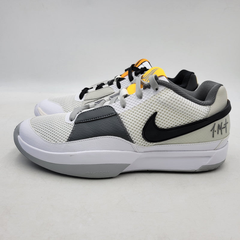 【中古美品】【メンズ】 NIKE ナイキ JA 1 EP DR8786-100 スニーカー シューズ 靴 160-250307-as-13-izu サイズ：27.5cm カラー：WHITE/LT SMOKE GREY/BLACK 万代Net店