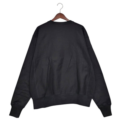 【中古美品】【メンズ】  IRAK NEW YORK BOX LOGO CREWNECK SWEATSHIRT アイラック ニューヨーク ボックスロゴ クルーネック スウェットシャツ トレーナー 刺繍 トップス 142-250306-ay-06-izu サイズ：L カラー：ブラック 万代Net店