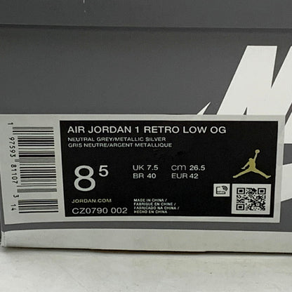 【中古品】【メンズ】 NIKE ナイキ AIR JORDAN 1 RETRO LOW OG CZ0790-002 エア ジョーダン 1 レトロ ロー OG スニーカー シューズ 靴 160-250309-as-27-izu サイズ：26.5cm カラー：NEUTRAL GREY/METALLIC SILVER 万代Net店