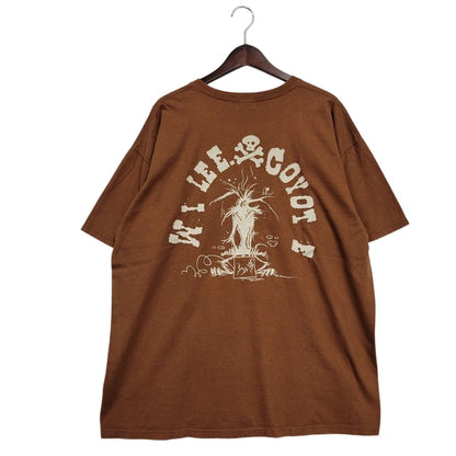 【中古品】【メンズ】  LOONEY TUNES ルーニー テューンズ WILEE COYOTE TEE ワイリーコヨーテ Tシャツ 半袖 トップス 147-250307-as-16-izu サイズ：XL カラー：ブラウン 万代Net店